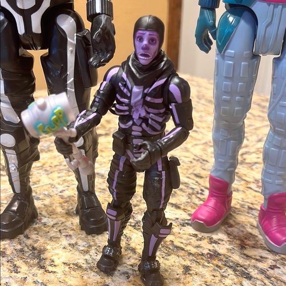 Fortnite Action Figures Set - Black, Blue, and Purple - Picture 2 of 12